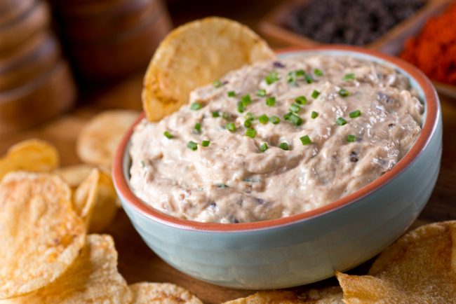Creamy Ahi Tuna Dip with Pickled Onions and Chips | Vitacost.com Blog