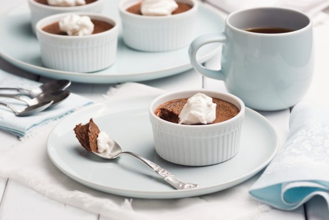 Mini Chocolate Cakes with Cherries Chocolate Cakes in Ramekins with Whipped Cream | Vitacost.com/blog