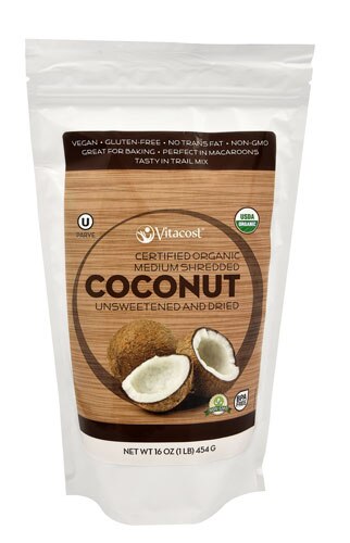 Bag of Vitacost Coconut Shreds for Coconut Milk Ice Cream | Vitacost.com/blog
