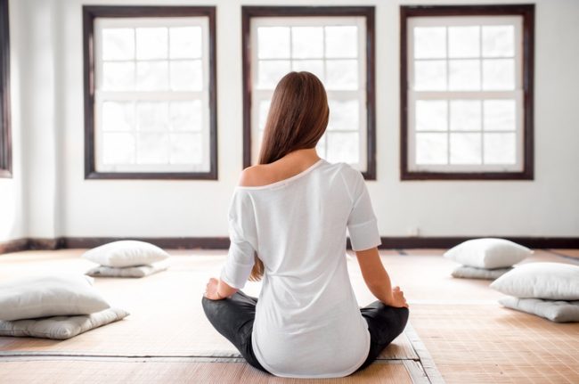 Woman in Lotus Position Enjoying the Benefits of Meditation | Vitacost.com/blog
