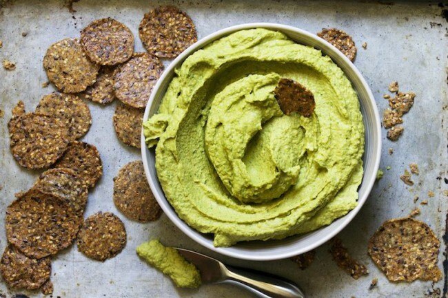Green Pumpkin Seed Hummus and Seed Crackers | Vitacost.com/Blog