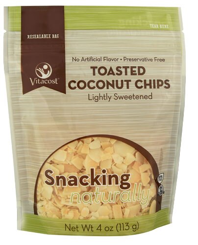 Bag of Vitacost Toasted Coconut Chips for Layered Fruit Smoothie | Vitacost.com/blog