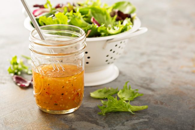Homemade Herbed Vinaigrette Dressing in Mason Jar | Vitacost.com/Blog