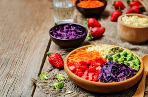 Rainbow Salad in Wooden Bowl for Spring Cleaning Diet | Vitacost.com/Blog