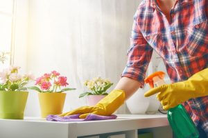 Woman Spring Cleaning Her Home in Record Time | Vitacost.com/Blog