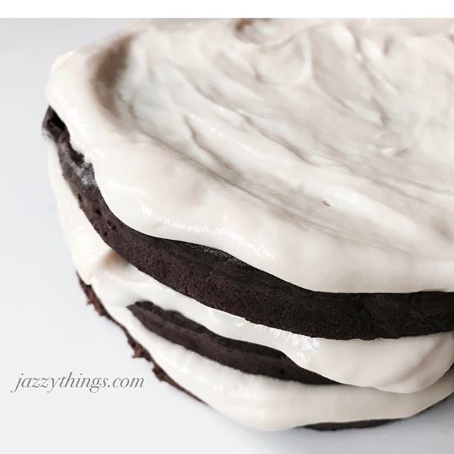 layered chocolate cake with