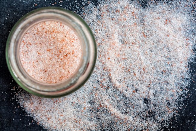 5 DIY Natural Household Cleaners Homemade Himalayan Salt Sink Scrub in Jar with Cloves and Cinnamon | Vitacost.com/Blog