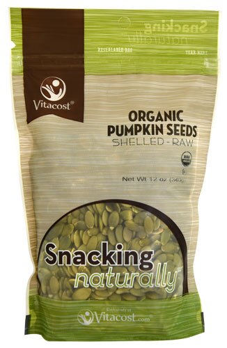 Bag of Vitacost Organic Pumpkin Seeds for Acai Smoothie Bowl | Vitacost.com/blog