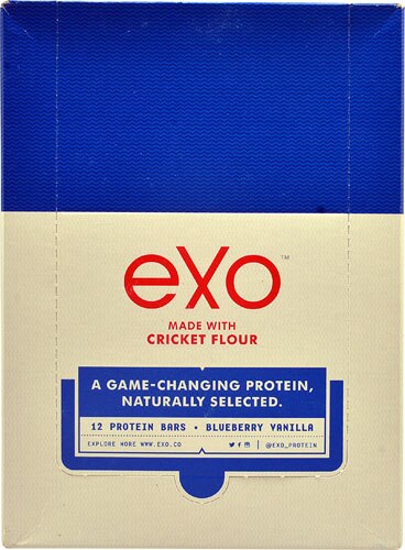 Top 10 Bars to Buy from Vitacost (and why) Exo Cricket Protein Bar Blueberry Vanilla | Vitacost.com/Blog