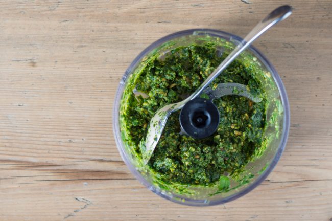 Homemade Pesto in Food Processor | Vitacost.com/Blog