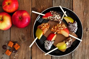 A Gluten-Free Snack of Apples with Chocolate, Caramel, Nuts and Coconut | Vitacost.com/Blog