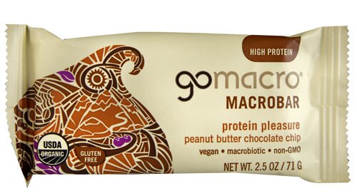Top 10 Bars to Buy from Vitacost (and why) Go Macro Macrobar Protein Pleasure Peanut Butter Chocolate Chip | Vitacost.com/Blog