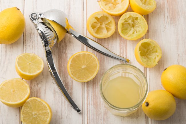 Metal Handheld Citrus Juicer and Fresh Lemon Juice | Vitacost.com/Blog
