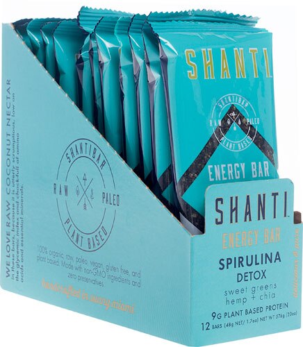 Top 10 Bars to Buy from Vitacost (and why) Shanti Energy Spirulina Detox Bar | Vitacost.com/Blog