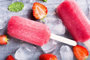 Homemade Strawberry Green Tea Ice Pops | Vitacost.com/Blog