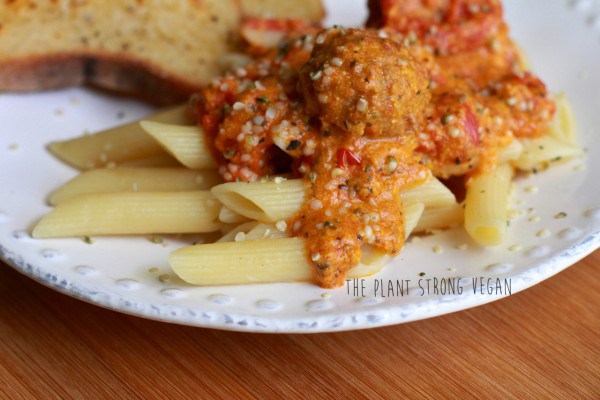 Vegan Creamy Tomato Sauce on Penne Pasta  Vegan Creamy Tomato Sauce on Penne Pasta | Vitacost.com/blog