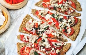 Quinoa Pizza Crust with Toppings | Vitacost.com/blog