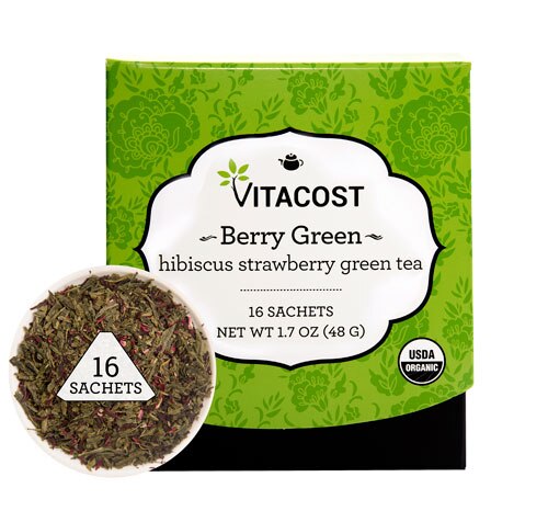 5 Healthy Recipes for National Strawberry Month Vitacost Organic Berry Green Hibiscus Strawberry Green Tea | Vitacost.com/blog