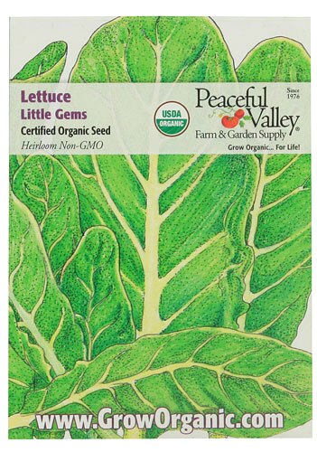 Start Your Own Pinterest-Perfect Indoor Garden Peaceful Valley Certified Organic Lettuce Little Gems Seed | Vitacost.com/Blog
