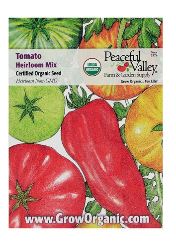 Peaceful Valley Certified Organic Tomato Heirloom Mix Seeds | Vitacost.com/Blog