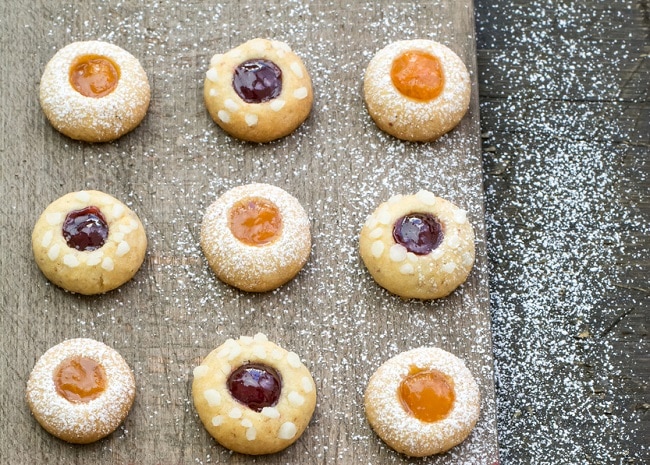 Recipe: Thumbprint Cookies with Jam  Thumbprint Cookies on Baking Sheet Filled with Jam | Vitacost.com/blog