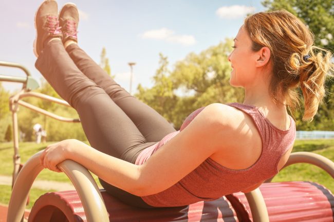 Woman Exercising on Playground | Vitacost.com/Blog