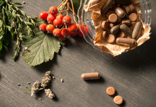 Assortment of Herbs, Berries & Supplements for Natural Menopause Relief | Vitacost.com/blog