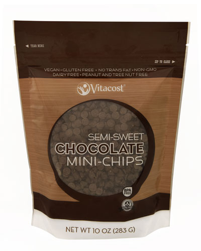 Bag of Vitacost Semi-Sweet Chocolate Chips for Mango Ice Cream Recipe | Vitacost.com/blog