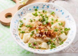 Millet Congee Porridge in Bowl with Bacon, Sweet Potatoes & Apple | Vitacost.com/blog