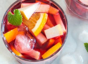 Homemade Non-Alcoholic Sparkling Sangria with Collagen Powder | Vitacost.com/Blog
