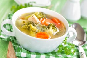 Slow Cooker Chicken Soup with Lemon & Broccoli