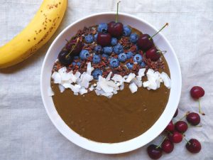 Homemade Raw Vegan Chocolate Smoothie Bowl for Kids | Vitacost.com/Blog