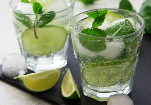Collagen-Enhances Mojito Mocktails on Ice | Vitacost.com/Blog