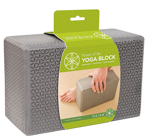 Gaiam Flower of Life Embossed Foam Yoga Block | Vitacost.com/Blog