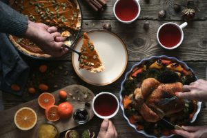 Thanksgiving Holiday Table Setting with Desserts and Drinks | Vitacost.com/blog