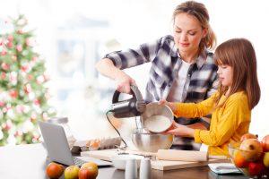 Mother & Daughter Doing Holiday Baking | Vitacost.com/blog