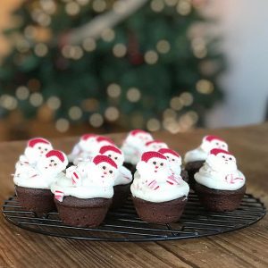 Easy Cupcake Recipes Like These Chocolate Treats with Peppermint Frosting Start with a Mini Cupcake Maker | Vitacost.com/blog