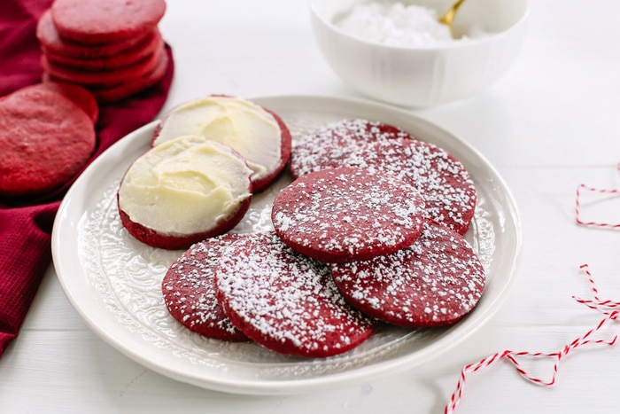 Homemade Red Velvet Cookies with Cream Cheese Frosting | Vitacost.com/Blog