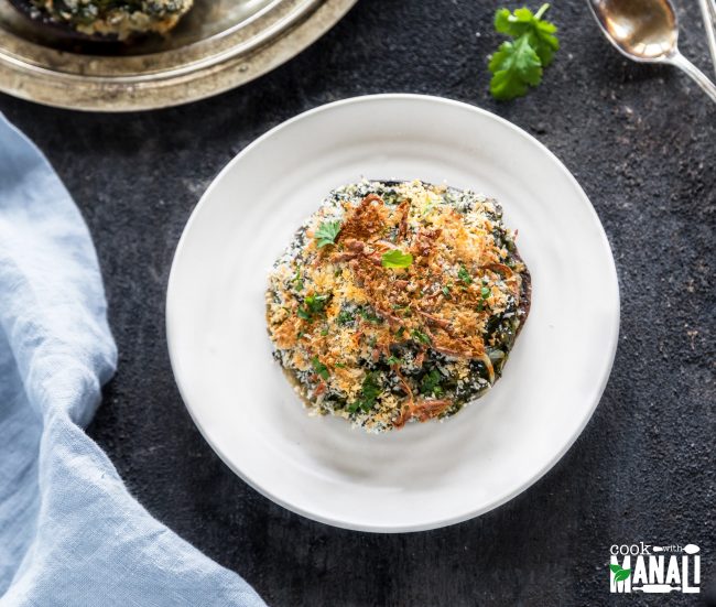 Homemade Creamy Spinach Stuffed Portobello Mushroom | Vitacost.com/Blog