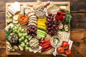 Vegan Charcuterie Board with Vegetables, Fruit, Dips and Cashew Cheese Ball | Vitacost.com/blog