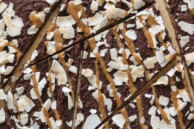 Salted Caramel Chocolate Bark with Toasted Coconut Vegan Dark Chocolate Bark with Almond Butter and Coconut | Vitacost.com/blog