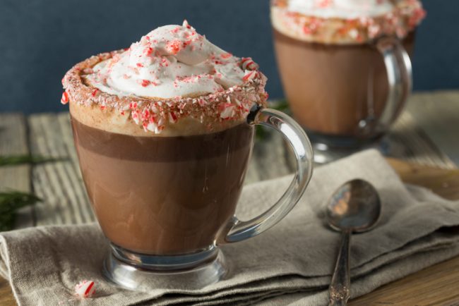 Homemade Peppermint Hot Chocolate with Collagen Homemade Hot Chocolate with Crushed Candy Canes | Vitacost.com/blog