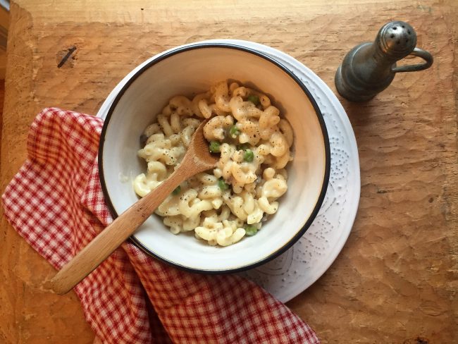 Homemade Slow Cooker Mushroom & Pea Mac and Cheese | Vitacost.com/Blog
