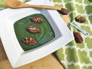 Homemade Superfood Smoothie Bowl with Football-Shape Cookies | Vitacost.com/Blog
