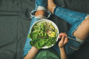 Raw Vegan Salad with Greens, Sprouts & Avocado | Vitacost.com/Blog
