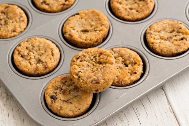 Turmeric Mini Muffins with Cinnamon & Pecans Cinnamon Pecan Muffins with Turmeric in a Muffin Tin | Vitacost.com/blog