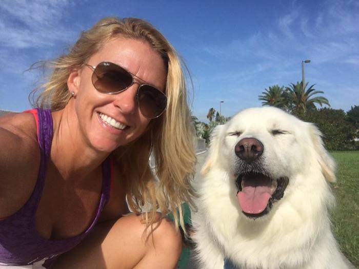 Fitness Trainer Kyra Williams with Pet Dog | Vitacost.com/Blog