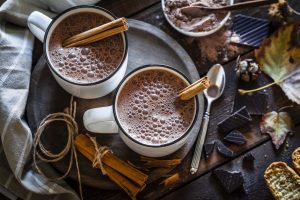 2 Cups of Slow Cooker Hot Cocoa Recipe with Cinnamon Sticks & Other Toppings | Vitacost.com/blog