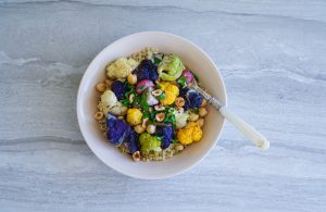 White Bowl Filled With Colorful Cauliflower Florets as New Food Trend for 2017 | Vitacost.com/blog