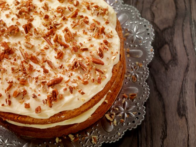 The Best Carrot Cake Recipe You’ll Ever Make Homemade Gluten-Free Carrot Layer Cake with Vanilla Cream Filling | Vitacost.com/Blog